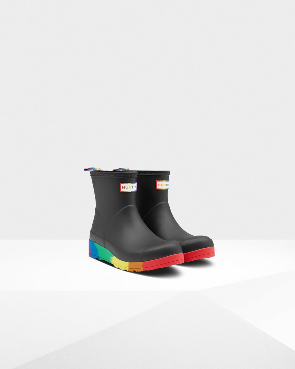 Play Botas Original Pride Flatform Rain Hunter Mujer - Negros - 915028SMR